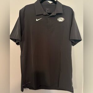 Nike Mizzou Black Polo Shirt- L